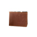 Leather Bifold Slim Wallets - Tan Pull Up