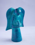 Handmade Soapstone Angels - Turquoise Blue