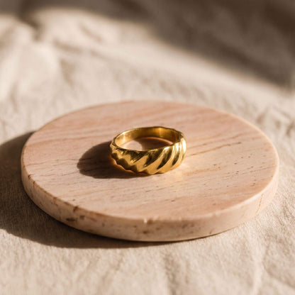Water Waves Brass Ring | Maji Ecodunia