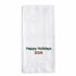 Happy Holidays 2026 Custom Embroidered Tea Towel - EcoDunia