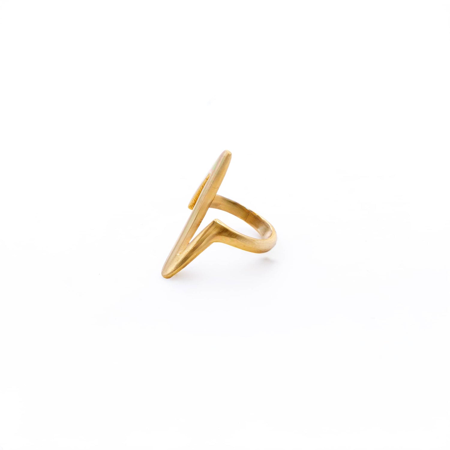 Hema Brass Heartbeat Ring for Women