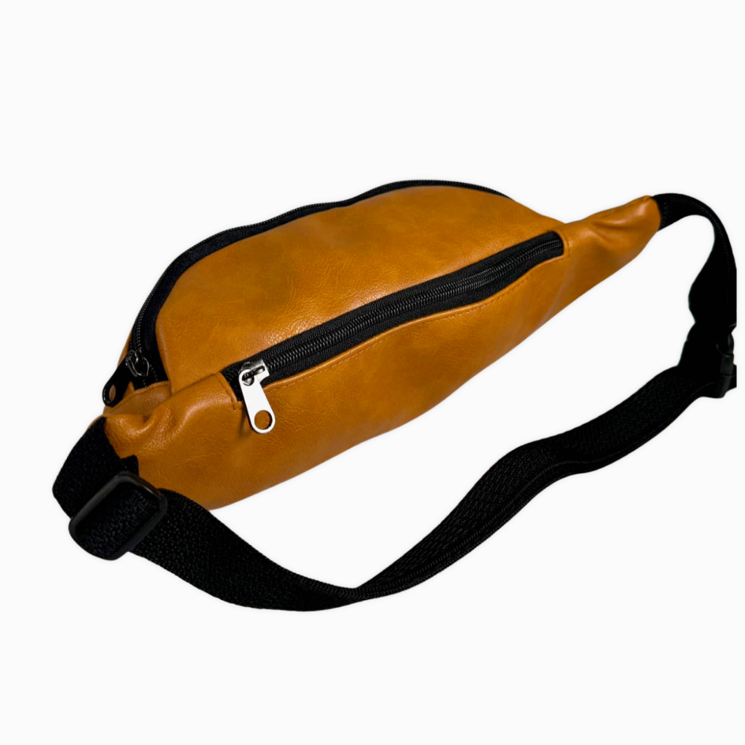 Vegan Leather Fanny Pack- Orange