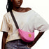 Canvas Forest Green Round Mini Shoulder Bag 