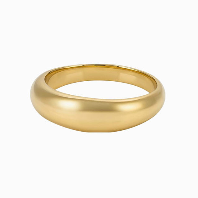 Rounded Dome Band Ring | Huru