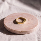 Brass Geometric Band Ring | Ida