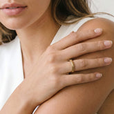 Brass Geometric Band Ring | Ida