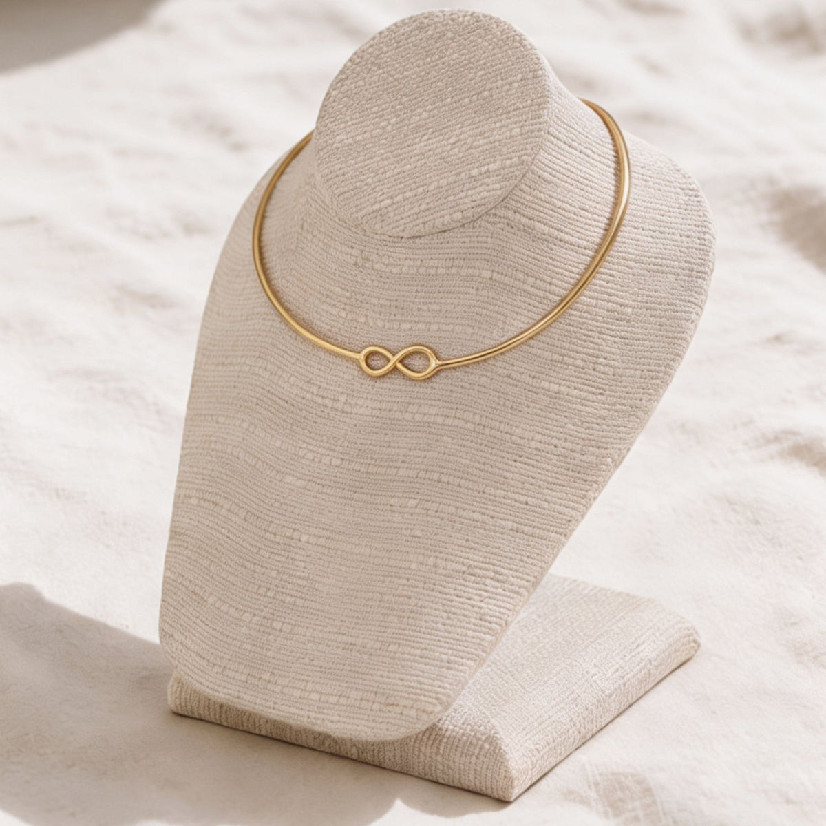 Infinite Cuff Brass Choker Necklace