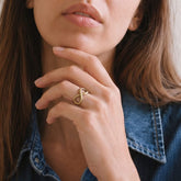 Brass Infinite Loop Ring | Saya Ecodunia
