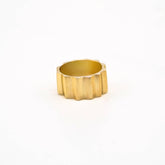 Scalloped Sun Ray Band Ring | Issa Ecodunia