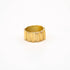Issa Scalloped Band Brass Ring for Men and Women