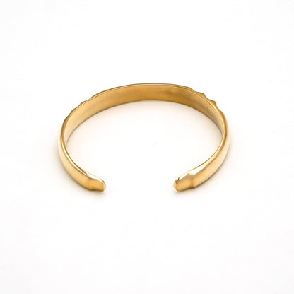 Adjustable Ace Cuff Bracelet in Brass - Imara