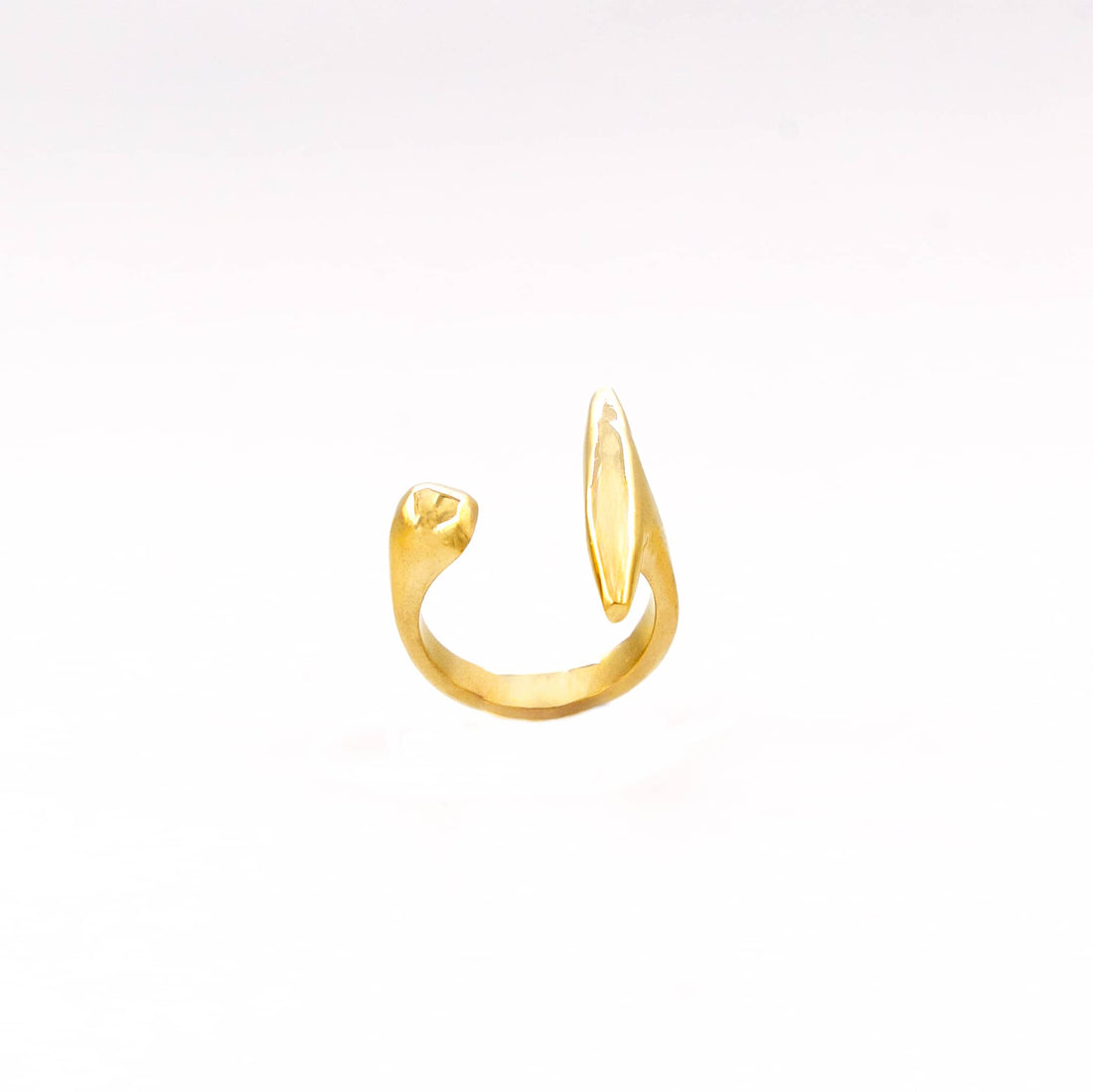 Jabari Brass Statement Ring – Adjustable Unisex Ring
