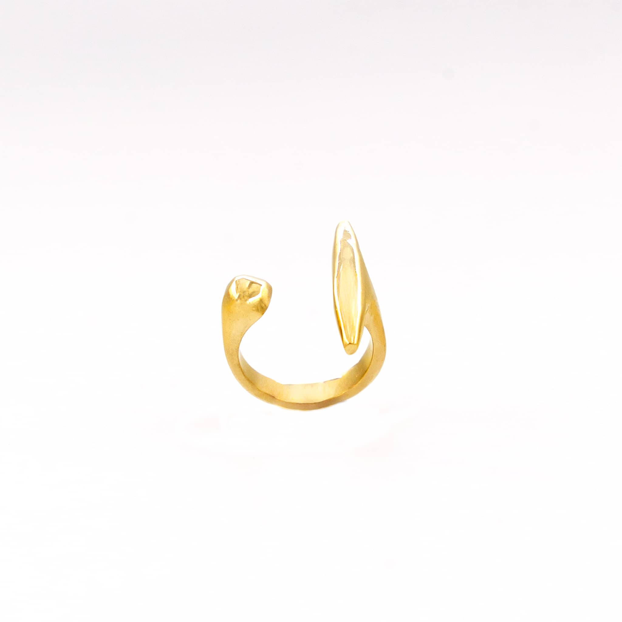 Jabari Brass Statement Ring – Adjustable Unisex Ring
