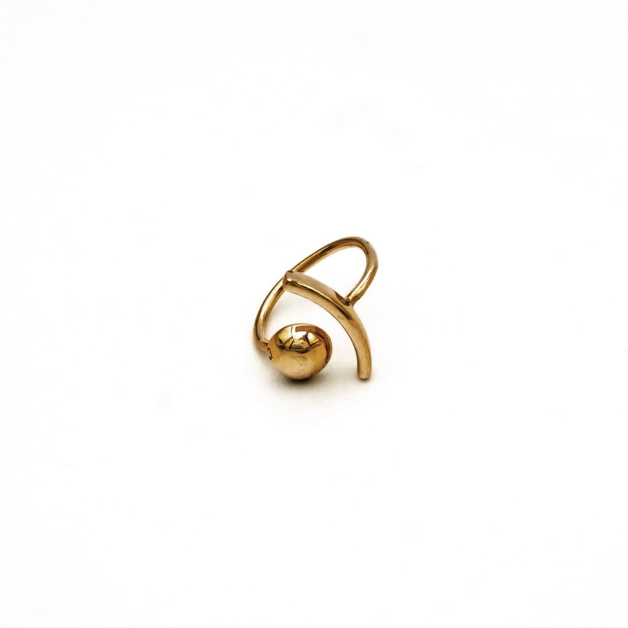 Brass Eclipse Adjustable Ring | Jiri - EcoDunia