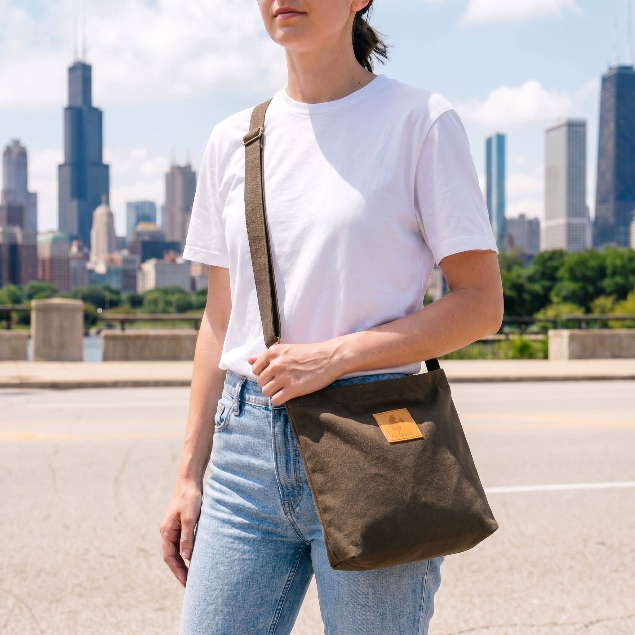 Canvas Mini Crossbody Bag for Men &amp; Women | Amani 