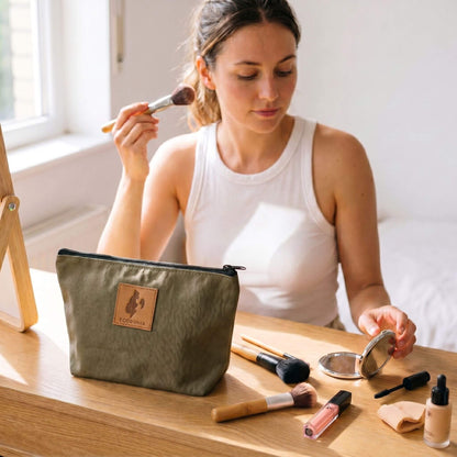 Ren Canvas Makeup Bag – Fair Trade Cosmetic &amp; Toiletry Pouch 