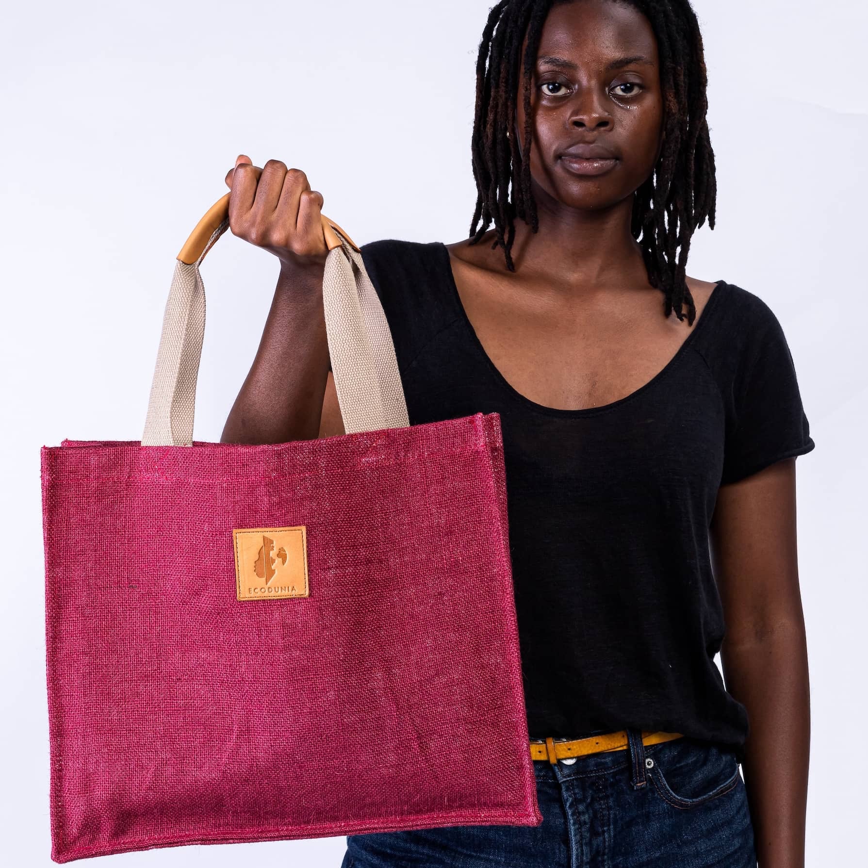 Jute Bag - Maroon