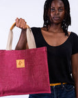 Jute Bag - Maroon