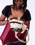 Jute Bag - Maroon