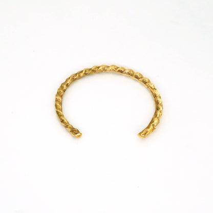 Kamba Brass Rope Cuff Bracelet for men and Women