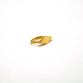 Brass Diamond Signet-Style Ring | Kata Ecodunia