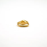 Brass Diamond Signet-Style Ring | Kata Ecodunia