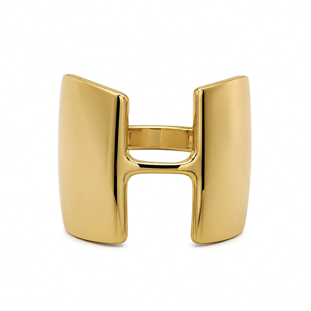 Brass H Initial Ring | Kigali - EcoDunia