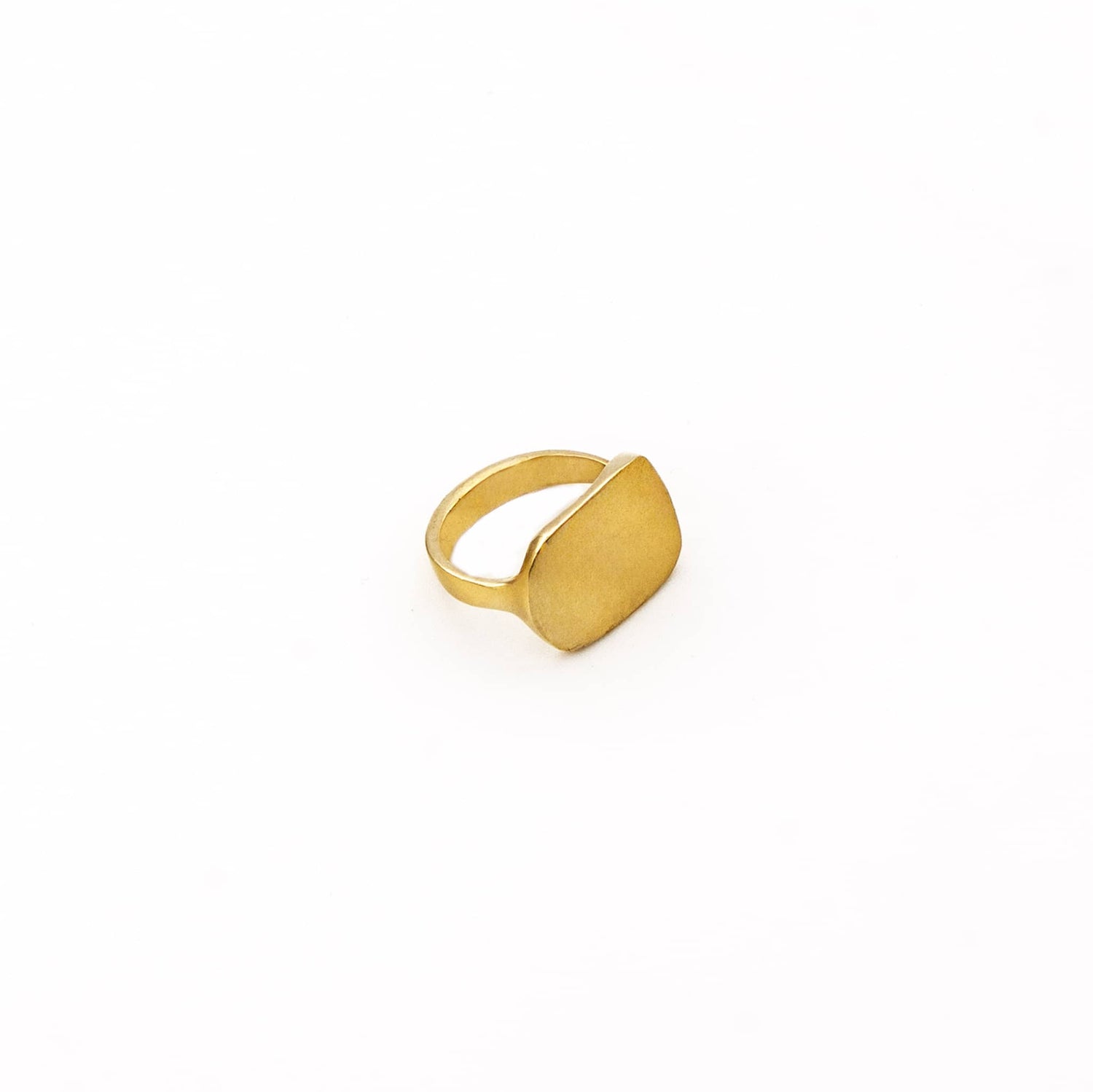 Kio Brass Signet Ring for Women