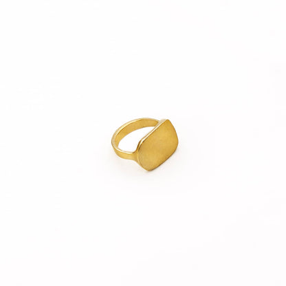 Kio Brass Signet Ring for Women