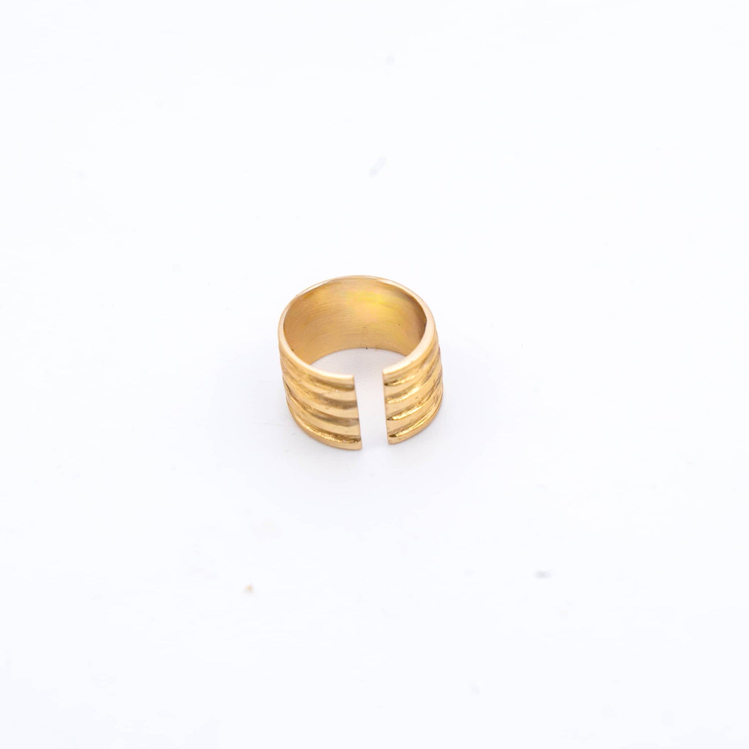Kumi Brass Cuff Ring for Men and Women