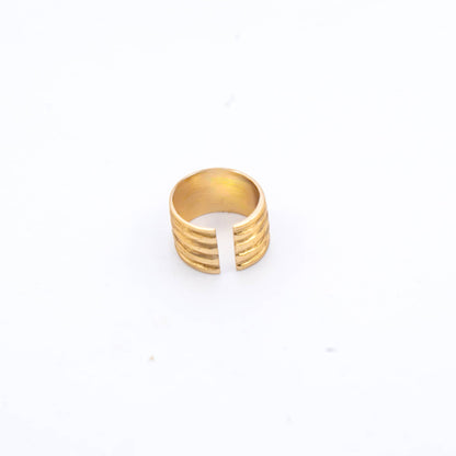 Kumi Brass Cuff Ring for Men and Women