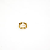 Lana Brass Open Stacked Ring