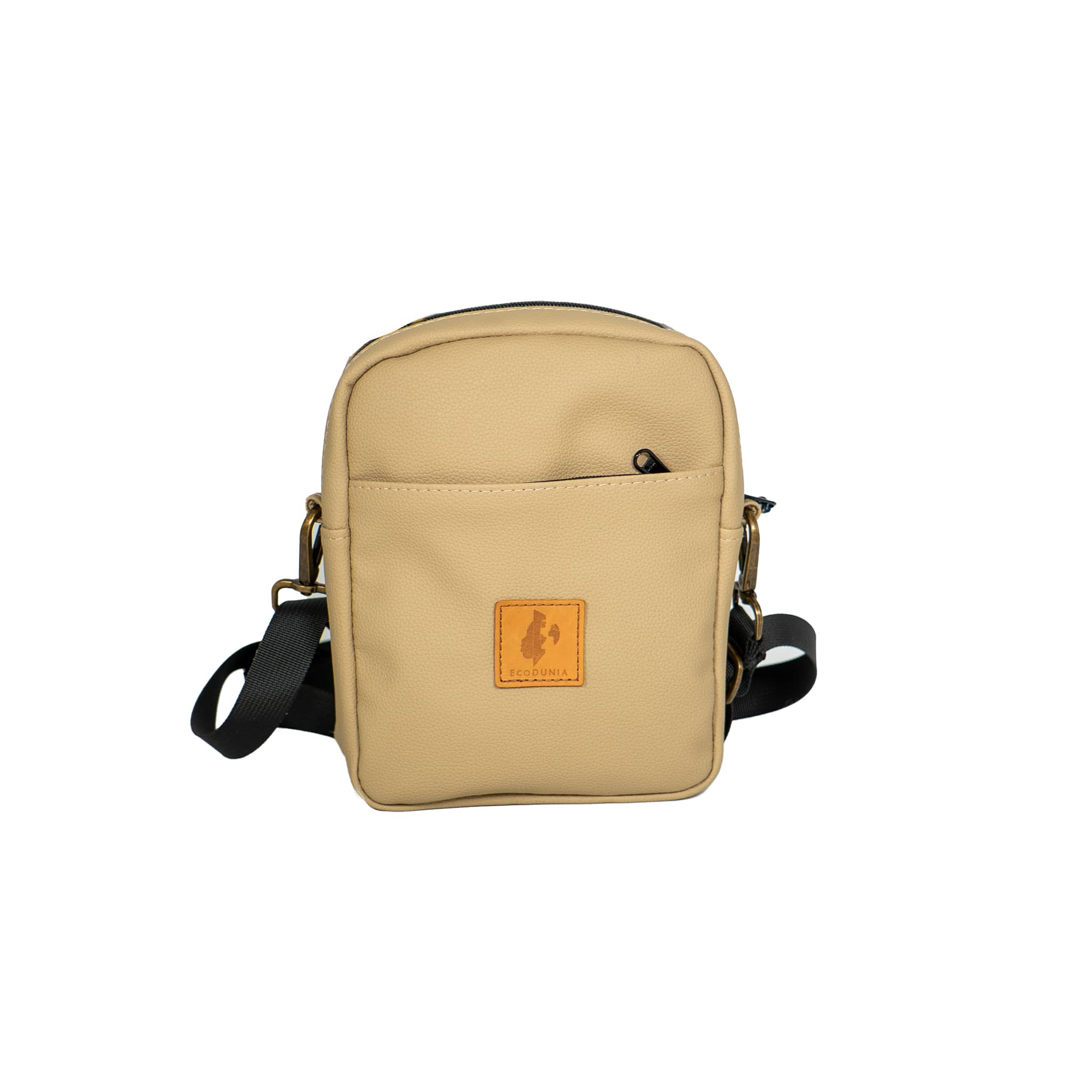 Rozi Vegan Leather Crossbody Bag 2L - EcoDunia #color_pebble-latte