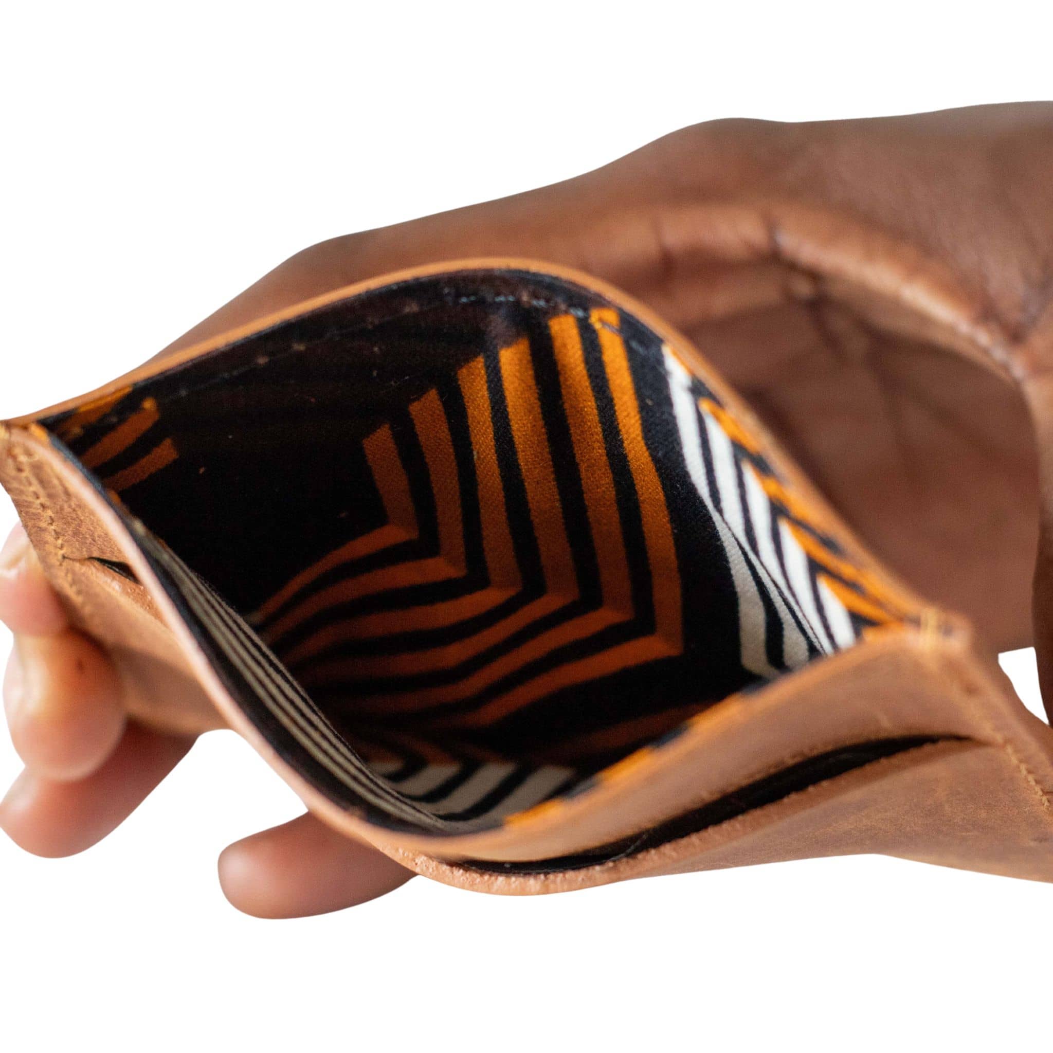 Slim Leather Wallet - Unisex Bifold Minimalist Wallet 