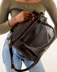 Nakuru Leather Bag- Black Leather