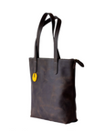 Tsavo with Zipper - Everyday Leather Tote - Mocha Pull up