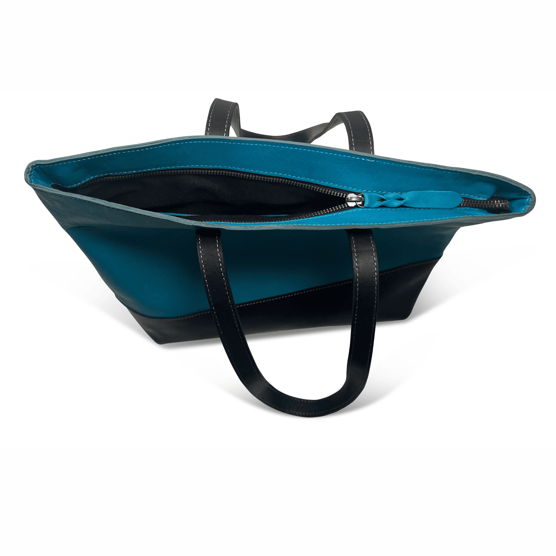 Mara Leather Bag - Navy Blue