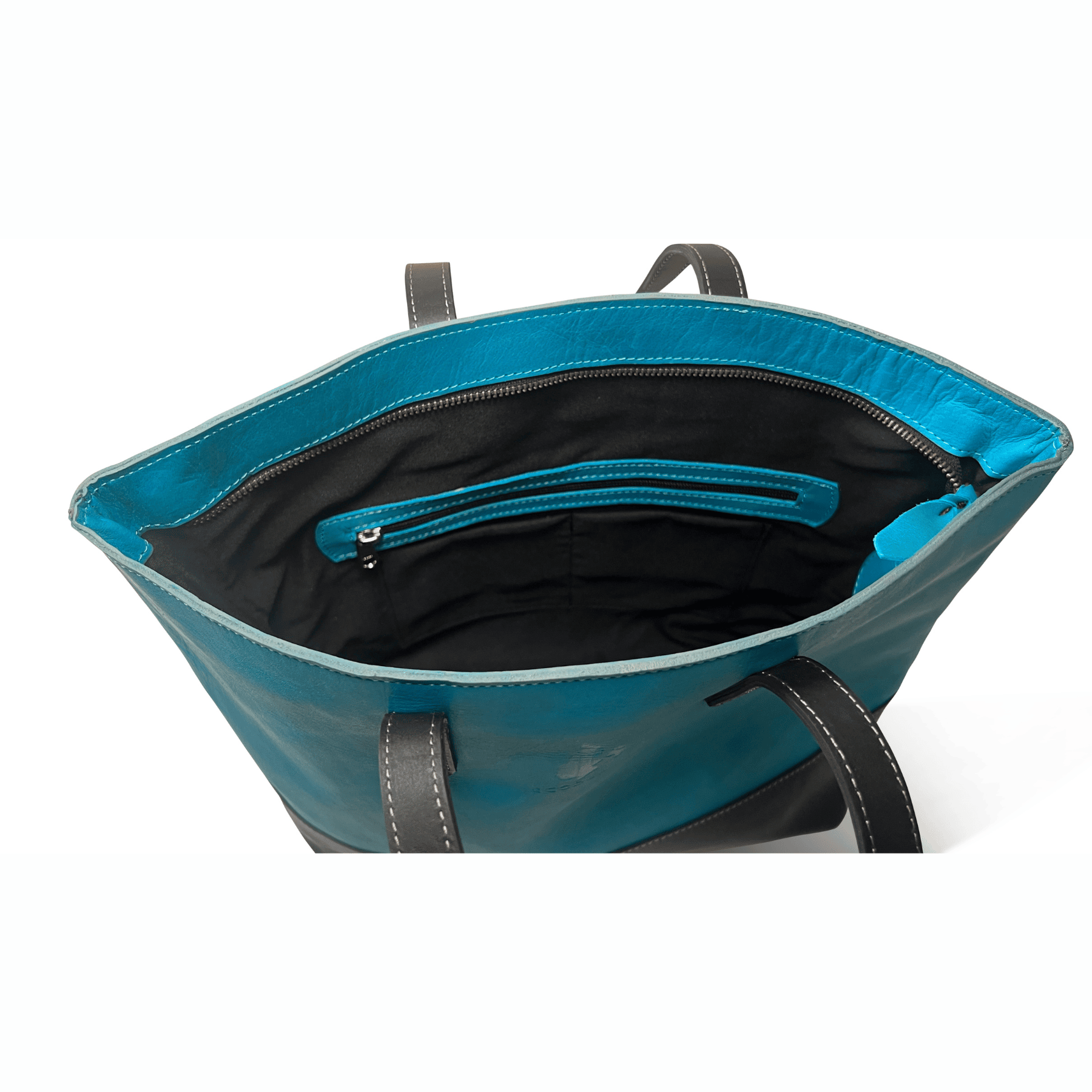 Mara Leather Bag - Navy Blue