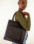 Nakuru Leather Bag- Black Leather