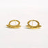 Leo Hammered Crescent Hoop Earrings