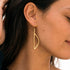 Brass Letter D Drop Earrings | Moyo Ecodunia