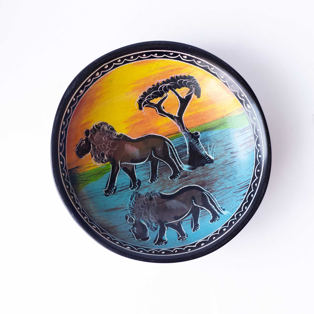 Soapstone Bowls - Animal Drawn