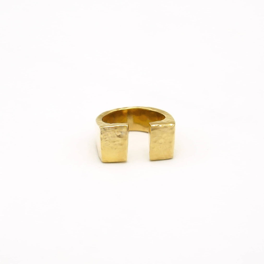 Loita Adjustable Signet Ring in Brass