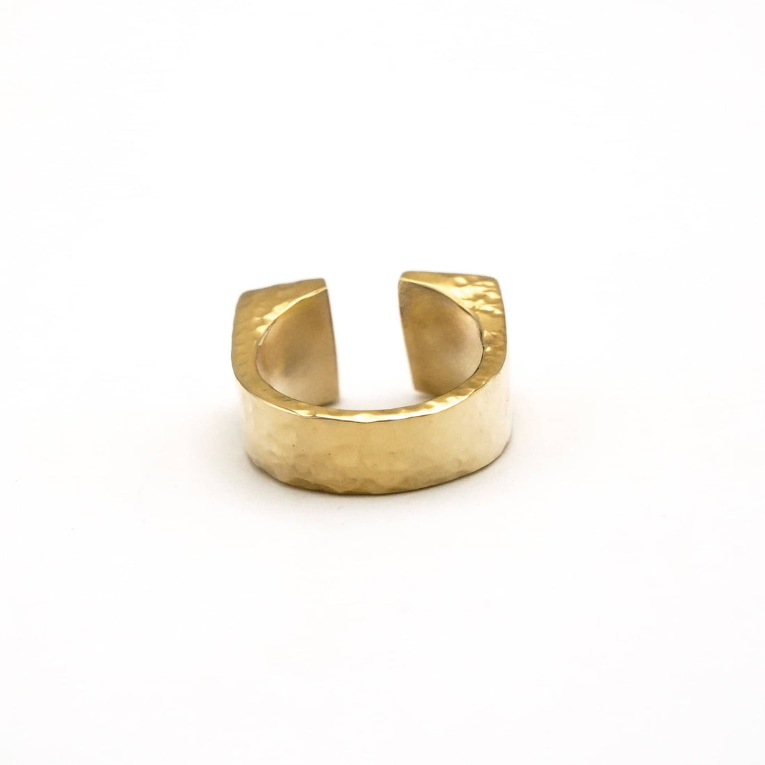 Loita Adjustable Signet Ring in Brass
