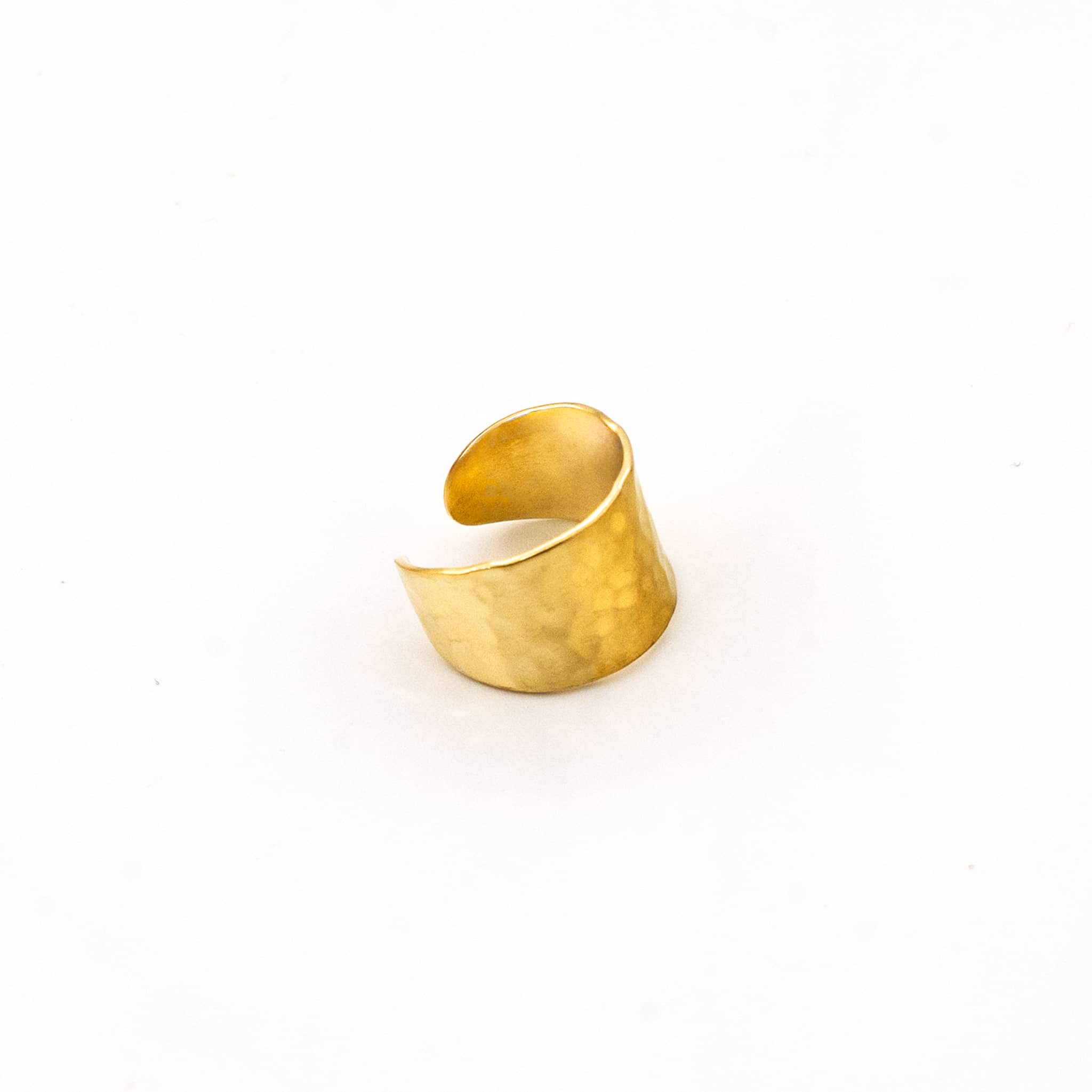 Mala Adjustable Wide Band Ring