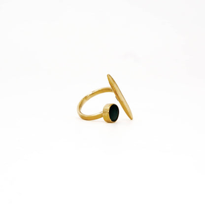 Mali Inlay Adjustable Ring