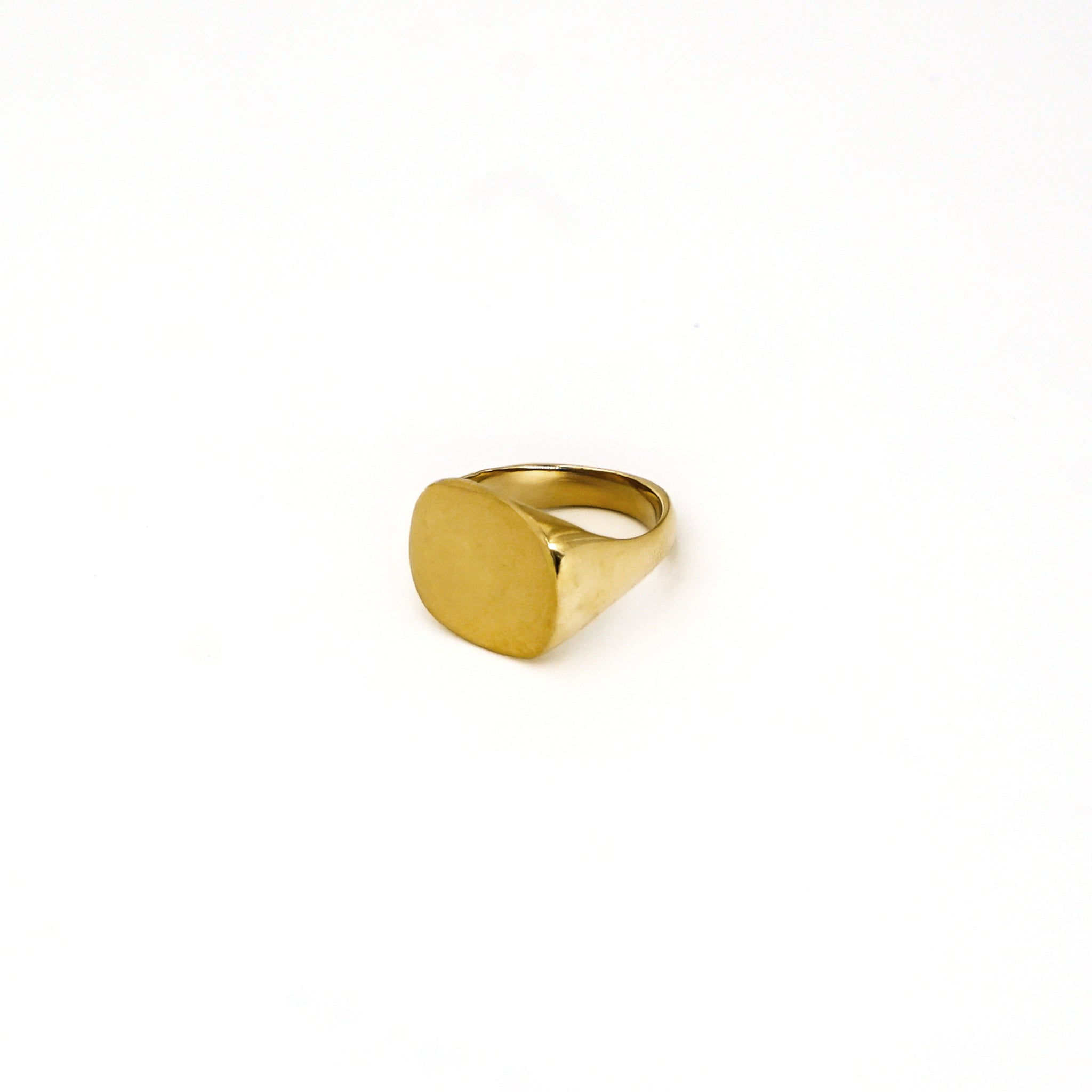 Brass Square Signet Ring | Mamba - EcoDunia