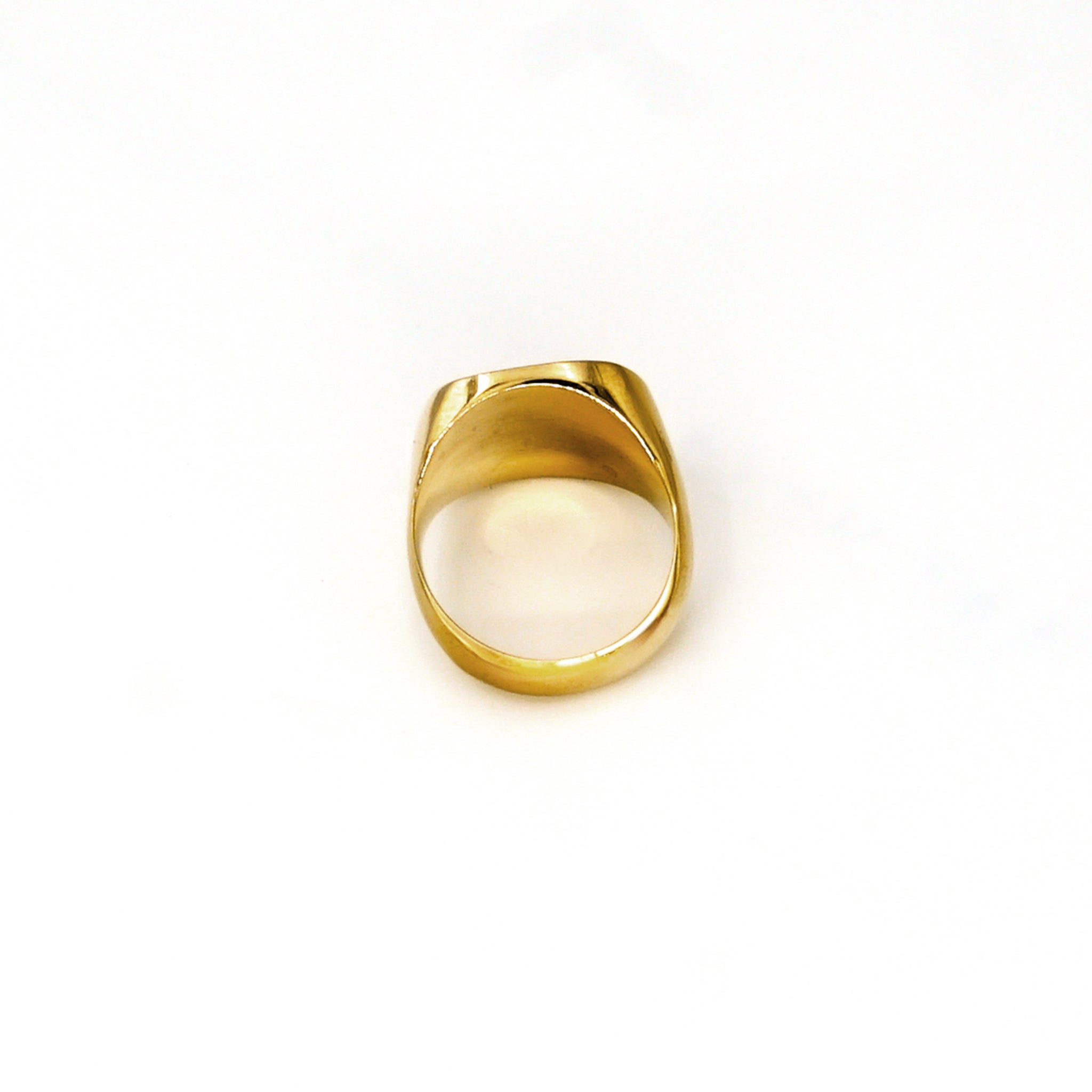 Brass Square Signet Ring | Mamba - EcoDunia