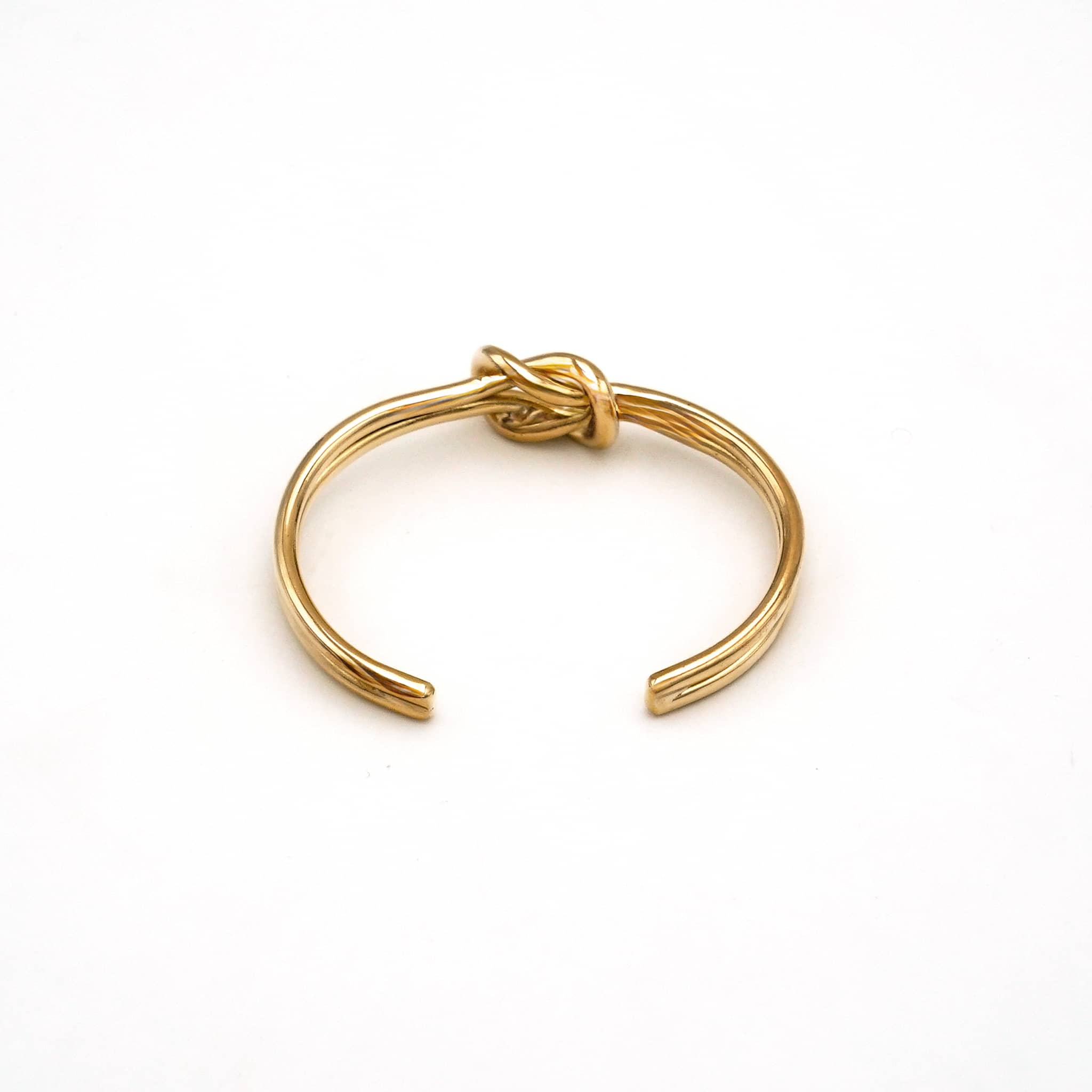 Lovers Knot Brass Cuff Bracelet | Mapenzi - Ecodunia