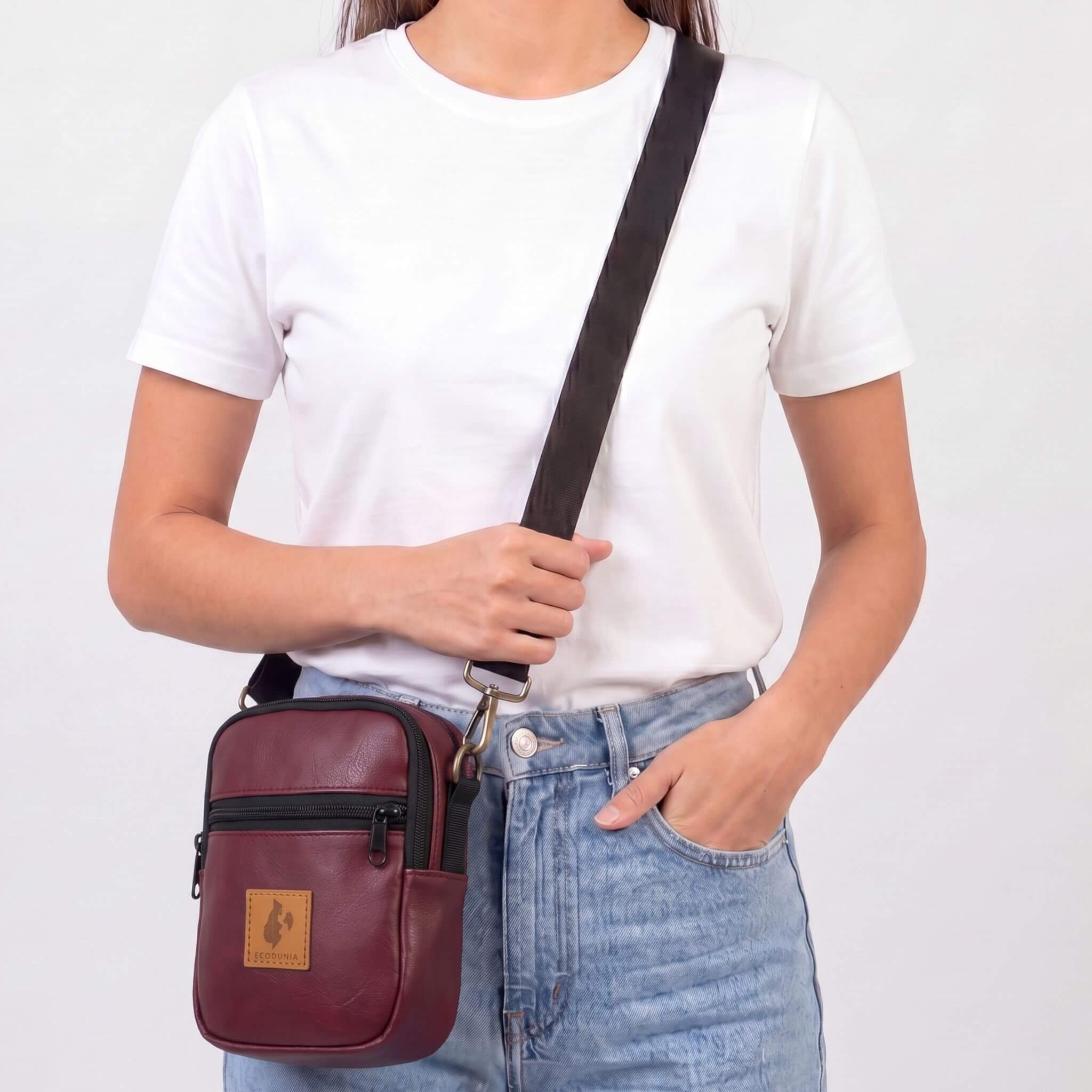 Rozi Vegan Leather Crossbody Bag 1L 